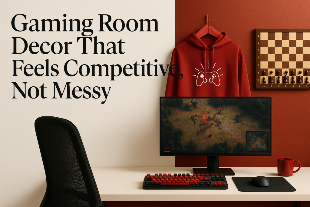 Gaming Room Decor That Feels Competitive, Not Messy