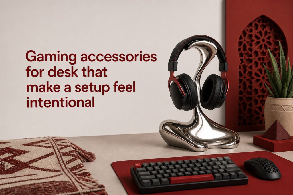 Gaming accessories for desk that make a setup feel intentional